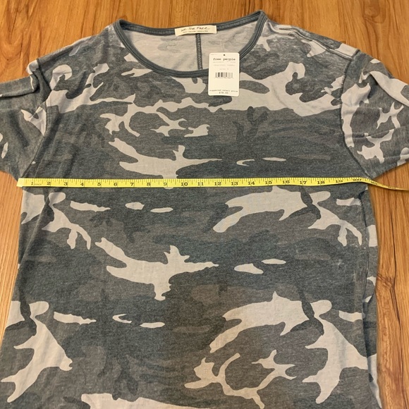 Free People Arielle Camo Printed Longsleeved Tee - Picture 8 of 9